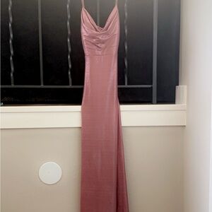 Elegant Pink Evening Gown